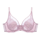 Lingerie Women's Thin BrasLace Full Cup BrasBeautifully Embroidered BrasAnti-SaggingUltra-Thin Bras