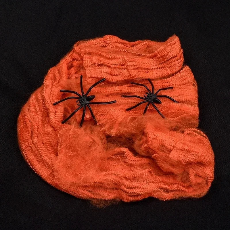 Halloween Decoration Party Accessories Decorations for Events Scream Festa Spider Web Black Outdoor Props Haunted House Spider Lootquake LLC