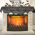 Halloween Decorations Set Spider Web Table Runner Fireplace Scarf Cover Tablecloth 3D Bats Wall Stickers Halloween Party Decor Lootquake LLC