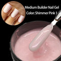 Jillnails 100g Glitter Shimmer Milky Hard Gel Builder Nail for Nails ExtensionsRoyal Blue Pink  UV LED Camouflage  Selfleveling Lootquake LLC