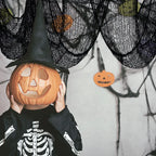2M/4M Halloween Decorations Black Creepy Gauze Cloth Window Table Door Net Spooky Fancy Dress Party Haunted House Wall DIY Decor