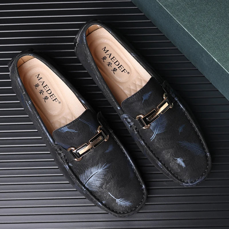 MAEDEF Men‘s High Quality Slip on Loafers 2024 Classics Fashion Leather Casual Male Shoe Comfortable Outdoor Driving Flats Shoes Lootquake LLC