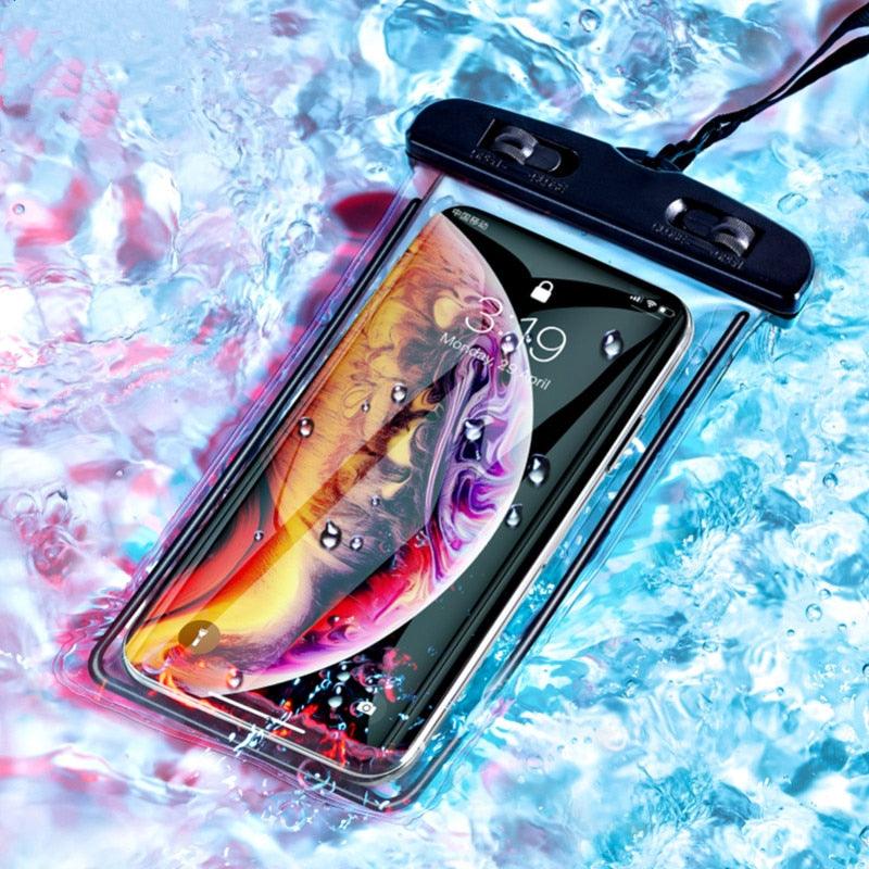 Universal Waterproof Phone Case Water Proof Bag Mobile Cover For iPhone 13 12 11 Pro Max X Xs 8 Waterproof Pouch Phone Black Underwater Case Stevvex