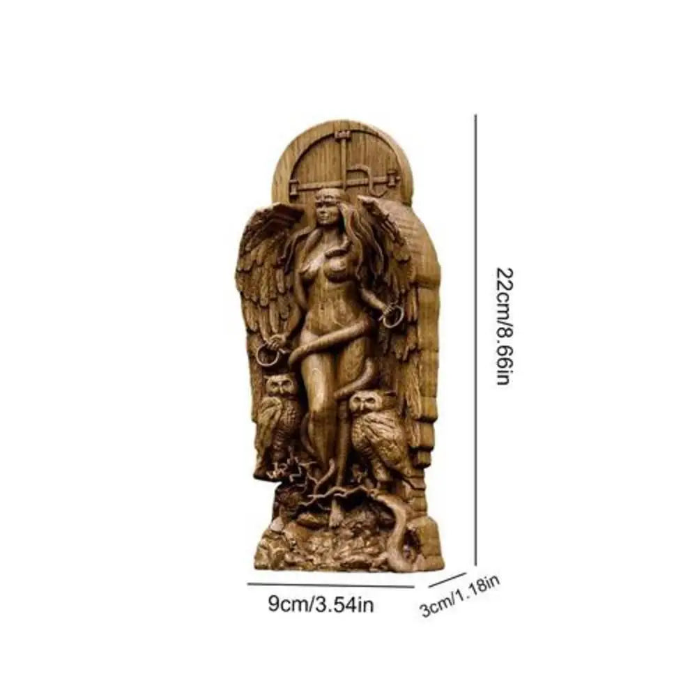 Goddess Statue Resin Sculpture Figurine Retro Witch Statue Goddess Spiritual Figurine Craft Art Statue for Home Decoration Lootquake LLC