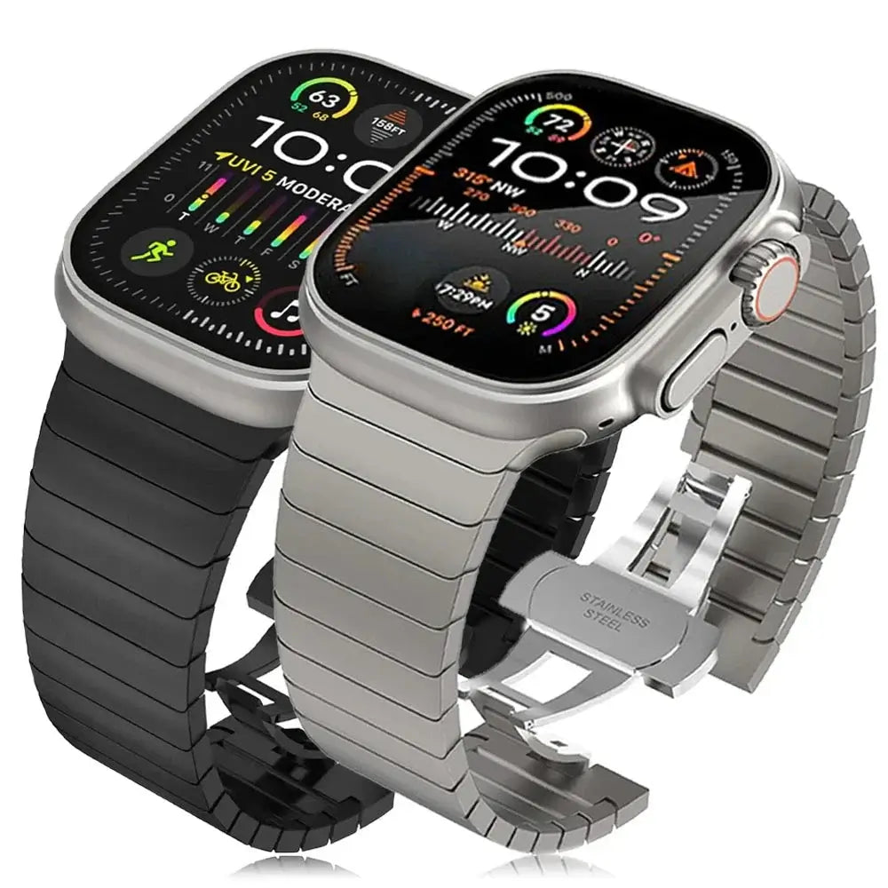 Stainless Steel Apple Watch Band - Stylish Durable Design - SJB-DIAMOND ELITES