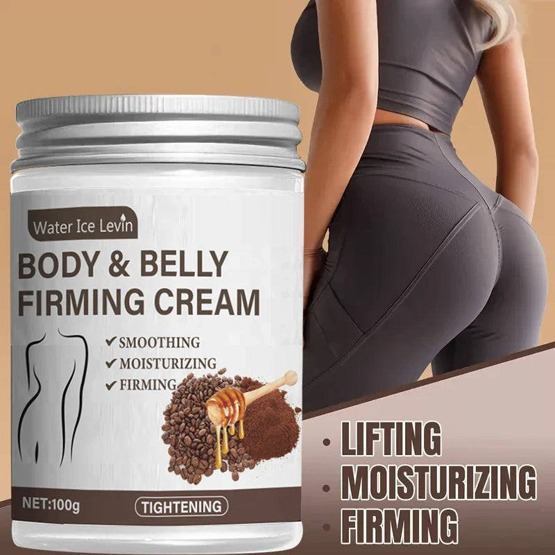 Caffeine Collagen Firming Cream - 100g Contains Caffeine and Coconut Oil, Rich in Vitamin E, Unscented, Tightens and Lifts the Abdomen, Thighs, Buttocks, Arms, All Skin Types, Hypoallergenic, Whitening Effect Lootquake LLC
