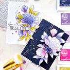 February 2025 New pink Floral Field Metal Cutting Dies Stamp Stencil Hot Foil Set DIY fresh Scrapbook Card Handmade Embossing Lootquake LLC