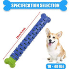 Dog Tooth Grinding Stick Food Grade Cleaning Massager Rubber Tooth Brush Chewing Toy Teeth Cleaning Pet with Slight Bite Force Lootquake LLC