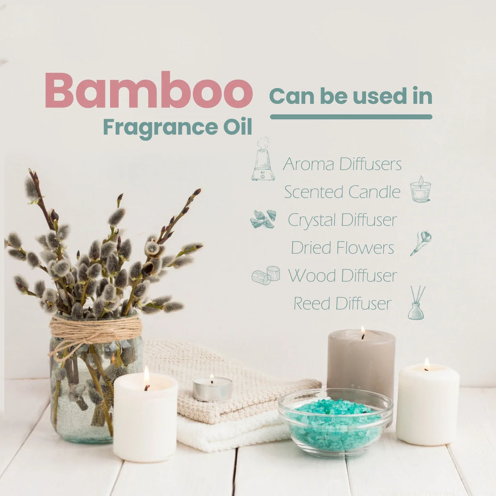 MAYJAM Fragrance Oils with Dropper Bamboo Bay Rum Forest Pine Fresh Cut Grass Rain New Aroma Oils For Humidifier Diffuser Lootquake LLC
