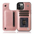 Wallet Stand Cover Flip Leather Case For iPhone 14 Pro Max 13 Pro Max 12 Pro Max 11 Pro Max Soft PU Leather Card Case With Kickstand Slim Double Magnetic Clasp Protective Cover Stevvex