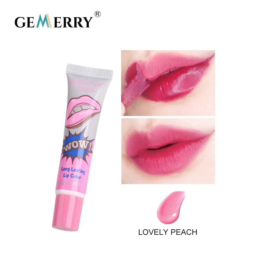 Gemerry 6 Colors Peel Off Lipstick Magic Sexy Makeup Long Lasting Lip Gloss Beauty Waterproof Lip Stick Women Cosmetic Lootquake LLC