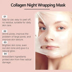 Collagen Overnight Wrapping Peel Off Facial Mask, Korean Collagen Night Wrapping Mask Deeply Hydrates Night Care Mask Cream 75ml Lootquake LLC