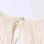 Women's A-Line Mini Dress with Long Sleeves & Empire Waist