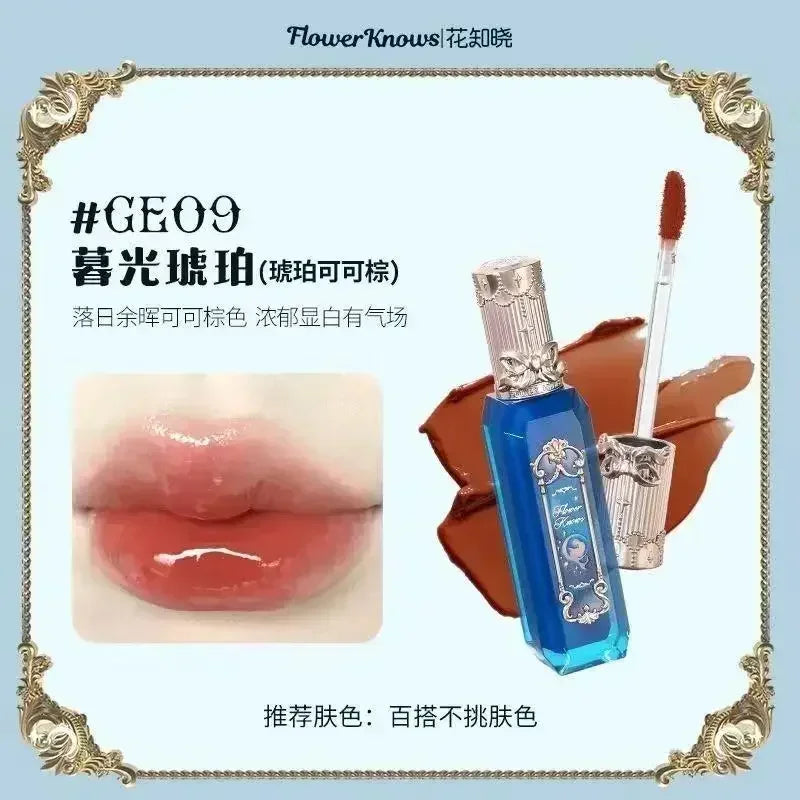 Flower Knows Strawberry Rococo Series Cloud Lip Cream Lip Gloss Long Lasting Velvet Lip Tint Lipstick for Women Cosmetic Lootquake LLC
