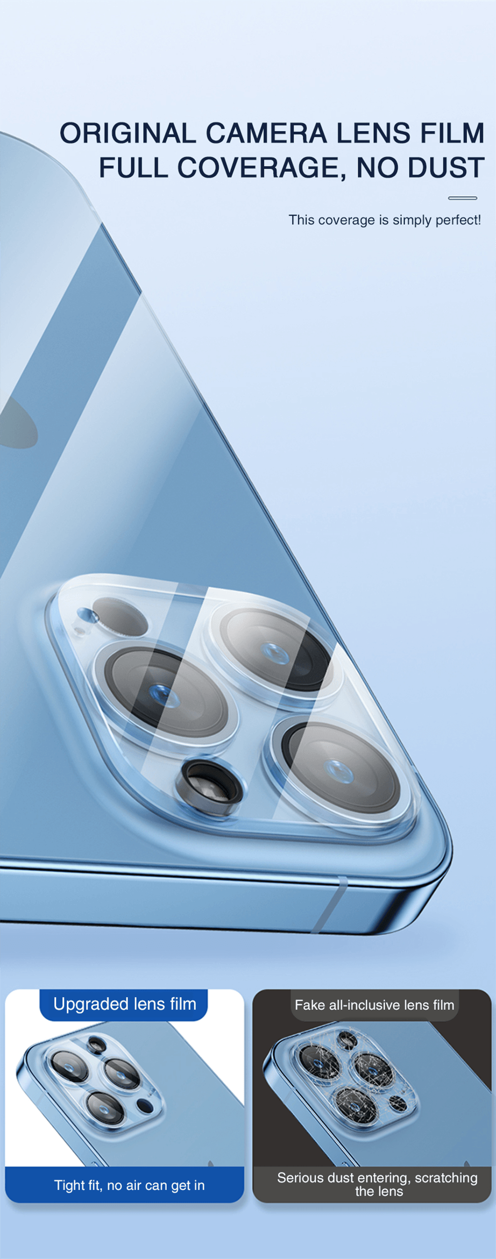 4Pc Camera Lens Protector For iPhone 14 13 12 Pro Max Full Cover Tempered Glass For iPhone 13 12 Mini Camera Protector Lens Film Camera Protective Glass For iphone Stevvex