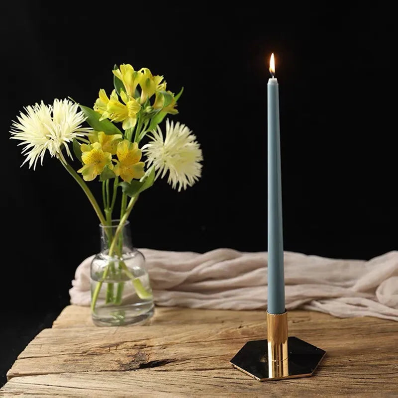 30CM Taper Candle 4 Pack - Home Interior Long Burning Dripless and Smokeless Candles Unscented - Valentines Candles for Home Lootquake LLC