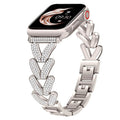 Apple Watch Stainless Steel Band - Sparkly Crystal Design