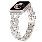 Apple Watch Stainless Steel Band - Sparkly Crystal Design