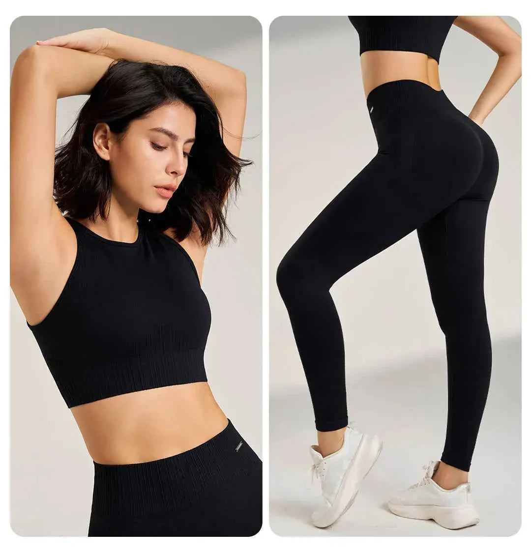 Women's High Waisted Leggings and Top THRIXINE