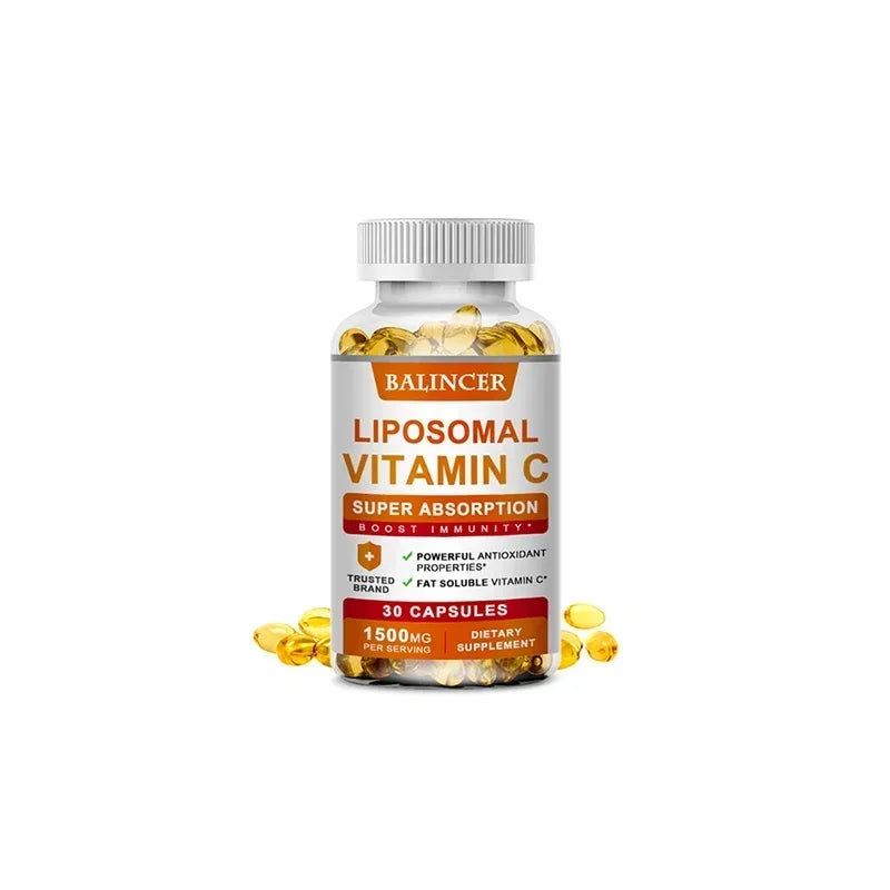 Liposomal Vitamin C Supplement - Easily Absorbed, Fat-Soluble Vitamin C, Antioxidant, Support Immune System, Promote Skin Health Lootquake LLC