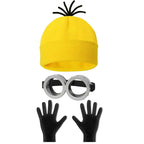 Halloween Cosplay Costumes Small Yellow Hat Knitted Hat Gloves Cos Suit Props Party Show Parent-child Gift Novelty Glasses Kids Lootquake LLC