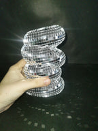 Small Sliver Disco Ball Vase Flower Planter Pot Table Decor Sculpture Table Centerpiece Home Decor Unique Housewarming Gift Pi-Mart