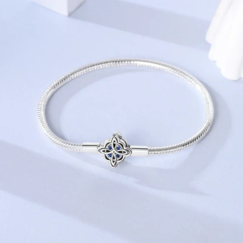 New 925 Silver Celtic Knot Snake Bone Lucky Eye Bracelet Fit Original Charming Bracelet Diy Fine Jewelry Gifts for Women Lootquake LLC