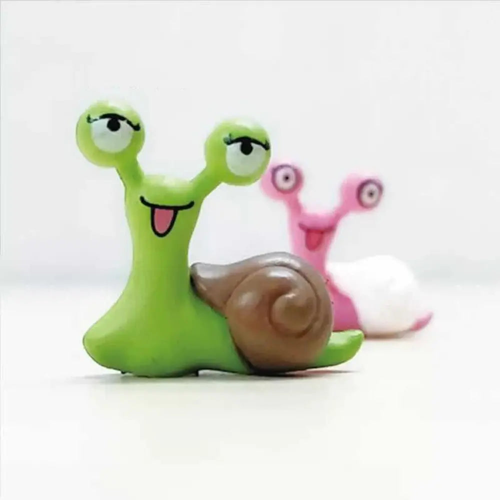 Crafts Cartoon Snails Fairy Creative Exquisite Snail Sculpture Art Simulated Miniatures Figurines Gift Lootquake LLC