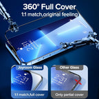 2PCS 9H Tempered Glass For iPhone 13 Pro Max 12 11 X XR XS 7 8 8P Max Full Cover Ultra-HD Screen Protector for iPhone 13 Tempered Glass Film with Auto Alignment Tool Easy Installation 99% HD Clear 9H Hardness Bubble Free Screen Protector For iPhone Stevvex