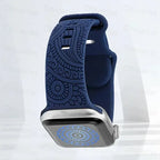 Apple Watch Silicone Strap - Stylish, Engraved Design - SJB-DIAMOND ELITES