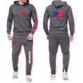 2025 Spring Autumn FABIO QUARTARARO WITH SIGNATURE Printed Sports High Quality Sets Men's Pocket Hooded Hoodies+Sweatpants Suits Pi-Mart