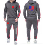 2025 Spring Autumn FABIO QUARTARARO WITH SIGNATURE Printed Sports High Quality Sets Men's Pocket Hooded Hoodies+Sweatpants Suits Pi-Mart