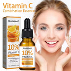 Vitamin C Serum for Face Hyaluronic Acid Lighten Age Black Spots Sunburn Anti-oxidation Wrinkle Remove Shrink Pore Skin Care Lootquake LLC