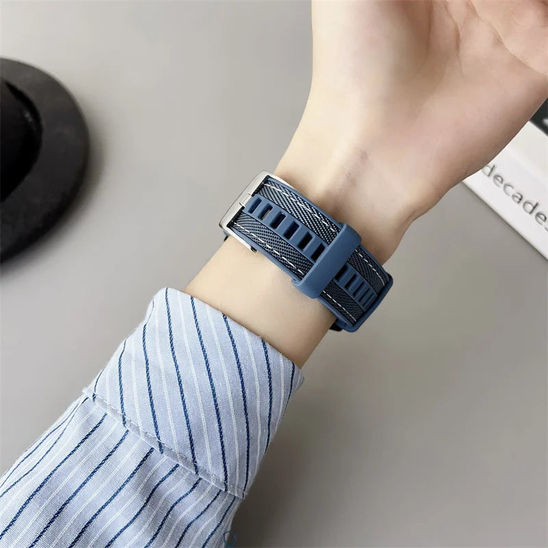Polar Watch Band Nylon Silicone Strap Replacement Unisex