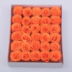 30pcs of 7cm Glitter spray artificial flower rose for Christmas gift hot Valentine DIY bouquet easter wedding Birthday decor Lootquake LLC