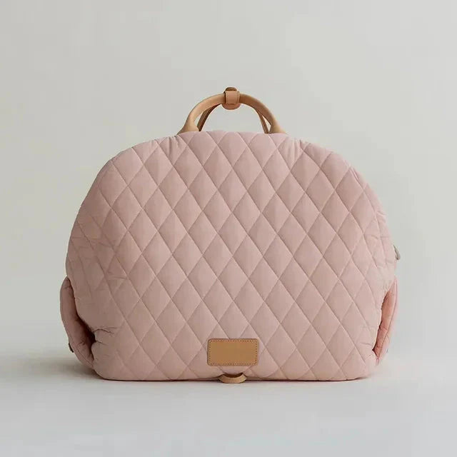 The Verona Luxe Carrier - Quilted Designer Pet Tote Fashioned Furbabies