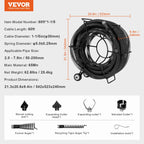 SucceBuy Drain Cleaning Cable Professional Sectional Drain Cleaner Cable Hollow Core Sewer Drain Auger Cable  Sink Floor Drain Lootquake LLC