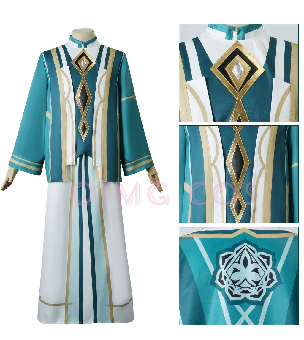 The Akademiya Cosplay CostumeImpact Carnival Uniform Wig Anime Halloween Costumes Men Game