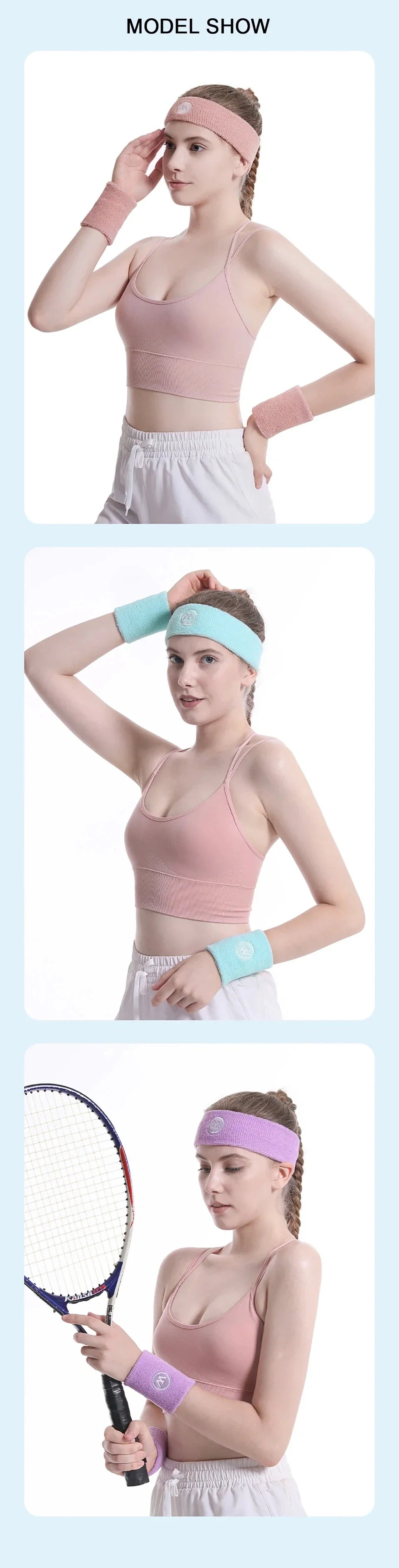 GOBYGO Exercise Headband Wristband Set - SJB-DIAMOND ELITES
