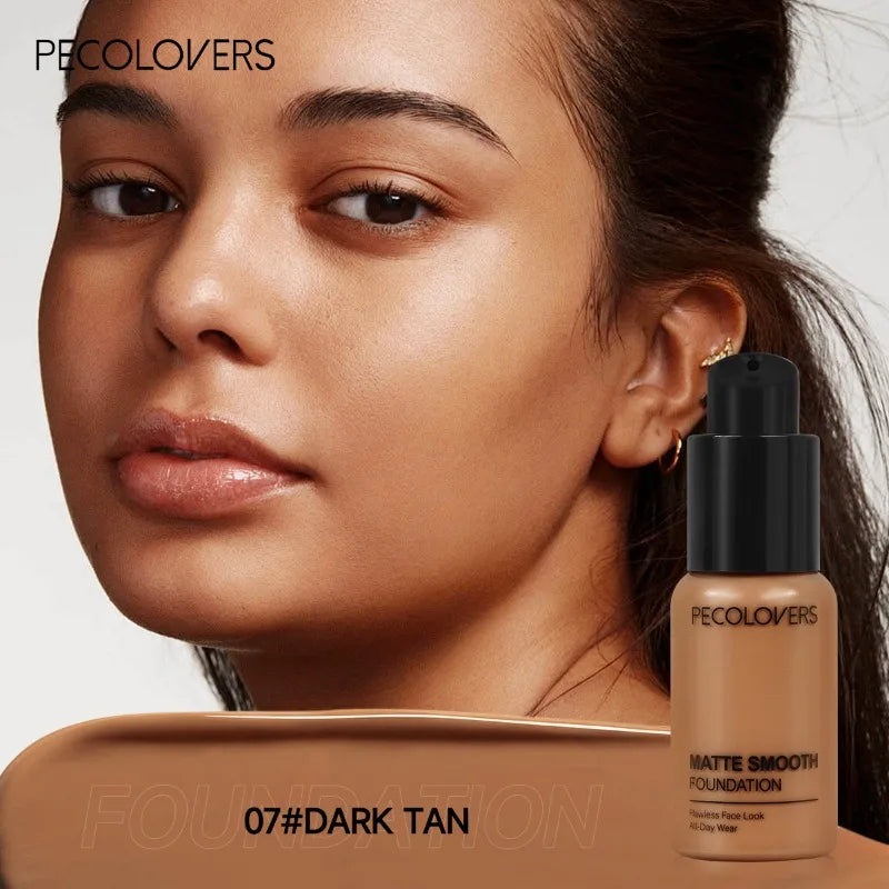 Facial Liquid Foundation 30ml High Coverage Waterproof and Sweatproof Concealer Makeup Foundation Liquid Foundation Makeup Lootquake LLC