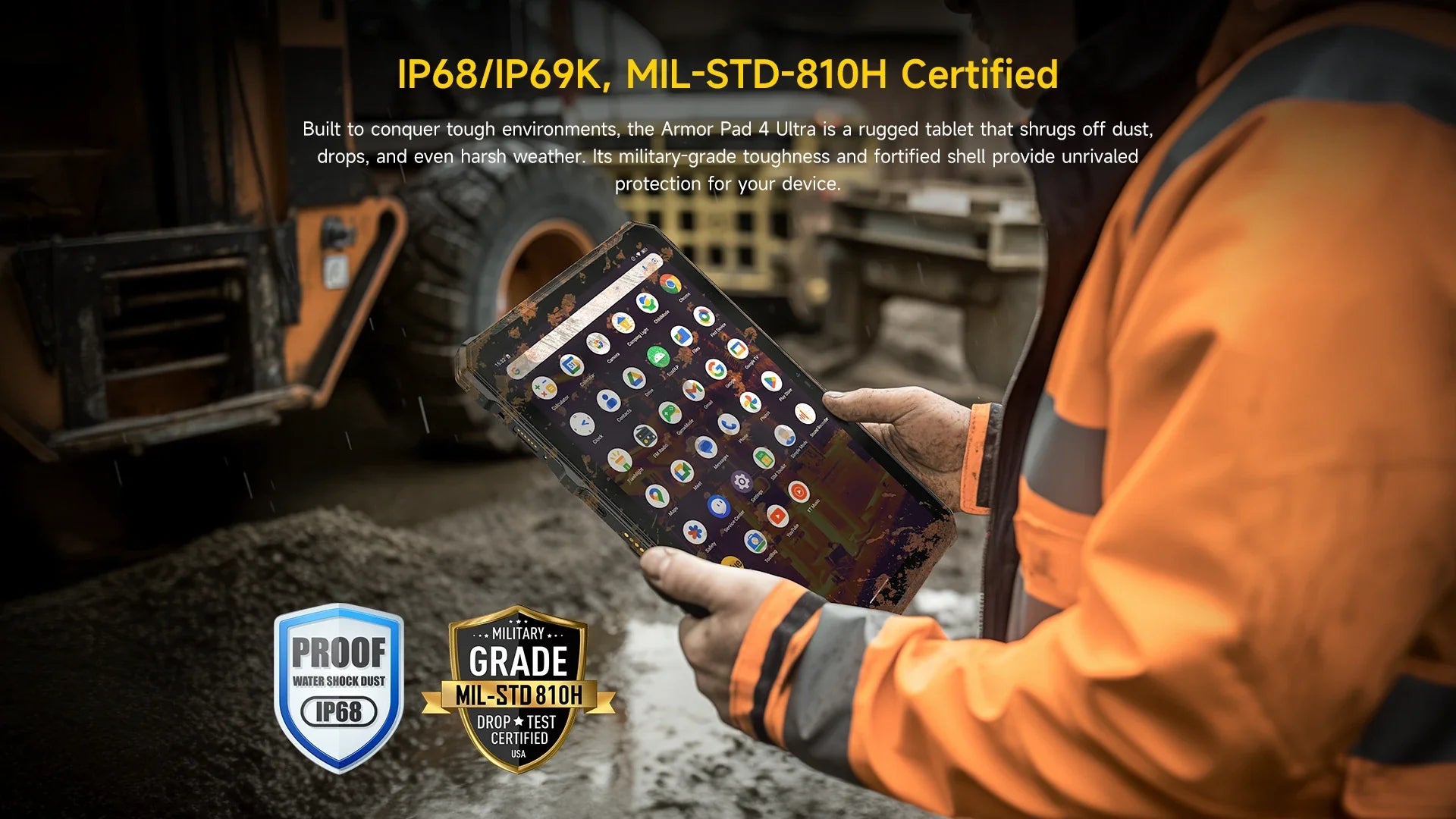 Ulefone Armor Pad 4 Ultra 5G Rugged Tablet  Thermal lmaging 10.36"2K Up to 16GB RAM 256GB ROM Android 14 11800mAh Lootquake LLC