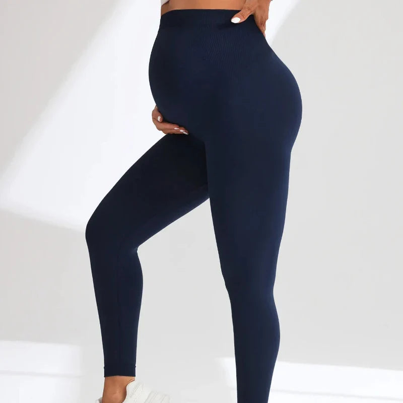 Seamless High Waist Maternity Yoga Leggings THRIXINE