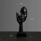 Resin Abstract Statue Desktop Ornaments Sculpture Figurines Face Character Nordic Light Luxury Art Crafts Office Home Decor Lootquake LLC