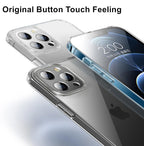 Ultra Thin Clear Soft Silicone Phone Case For iPhone 14 13 12 11 Pro Max XS X XR 7 8 Plus Mini Shockproof Protect Cover  Crystal Clear Anti-Scratch Case Protect the Camera Lens Shockproof Bumper Cover Phone Case Stevvex