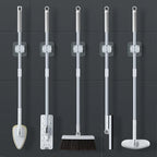 2/4PCS Home Storage Rack Bathroom Suction Hanging Pipe Traceless Hooks Wall Mounted Mop Organizer Holder Waterproof Broom Hanger Lootquake LLC