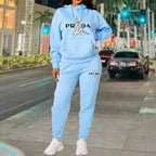 Women's Luxury Oversized Tracksuit 2-Piece Set THRIXINE