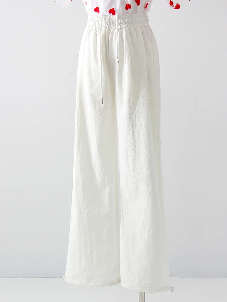 ChicEase High Waist Wide Leg Joggers THRIXINE