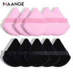 MAANGE 10/12 Pcs Triangle Powder Puff Wet Dry Use For Loose Powder Liquid Cosmetic Soft Plush Powder Puff Makeup Foundation Lootquake LLC