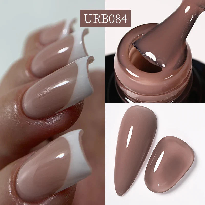 UR SUGAR Blue Color Rubber Base Gel Nail Polish Gold Glitter Base Gel Top Coat Soak Off UV LED Gel Nail Art Varnish Manicure Lootquake LLC