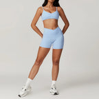 Women's 2-Piece Yoga Set: Crop Top & Leggings THRIXINE